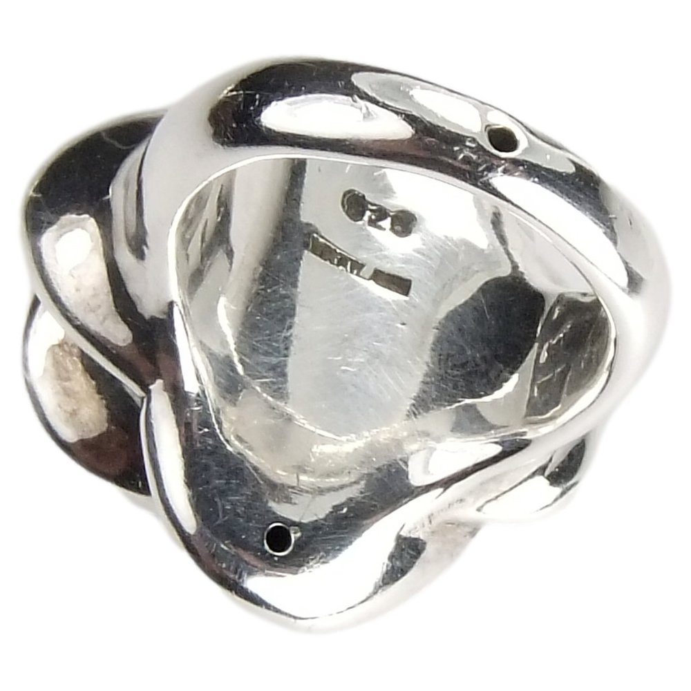 Sterling Silver Rose Ring -  Size 8 1/4 - Picture 4 of 4